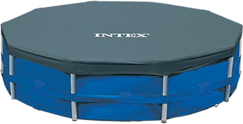 Couverture de piscine ronde Intex - Couverture de piscine - Pour piscines à cadres métalliques et prismatiques 58108 Bleu 3 m