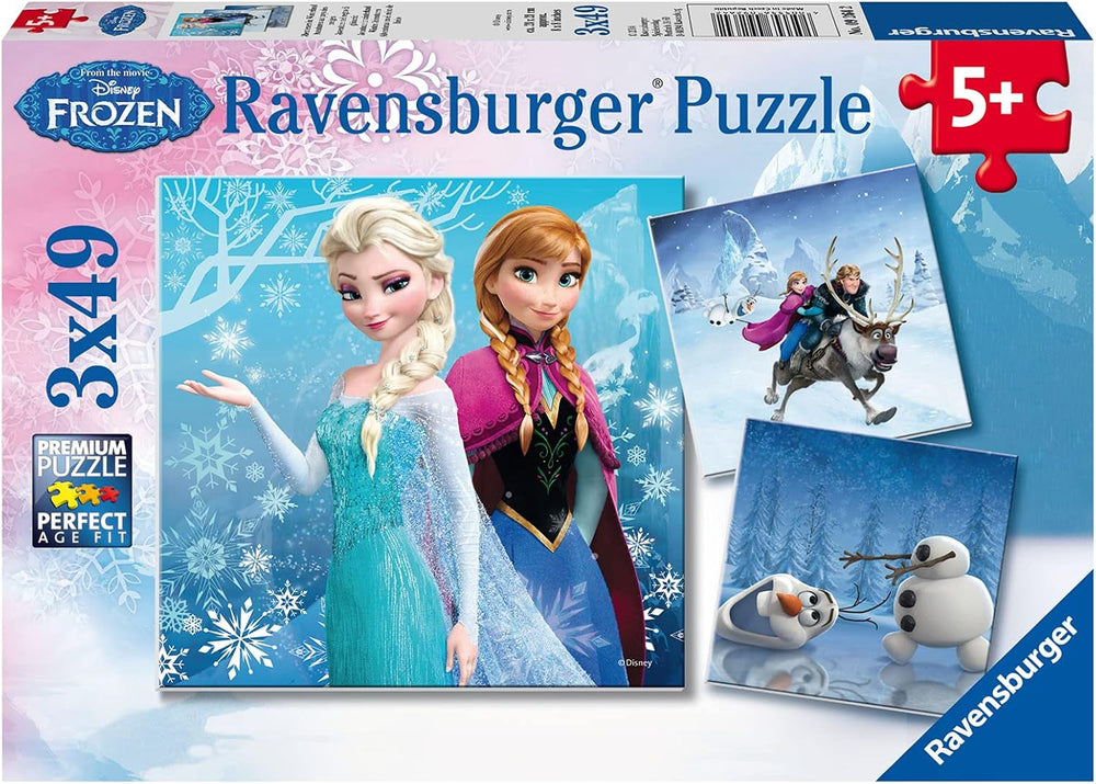Ravensburger Puzzle pour enfants - 09264 Aventures au pays d'hiver - puzzle pour les enfants à partir de 5 ans, puzzle Disney La Reine des Neiges avec 3X49 pièces Puzzle Naty Shop Titre par défaut