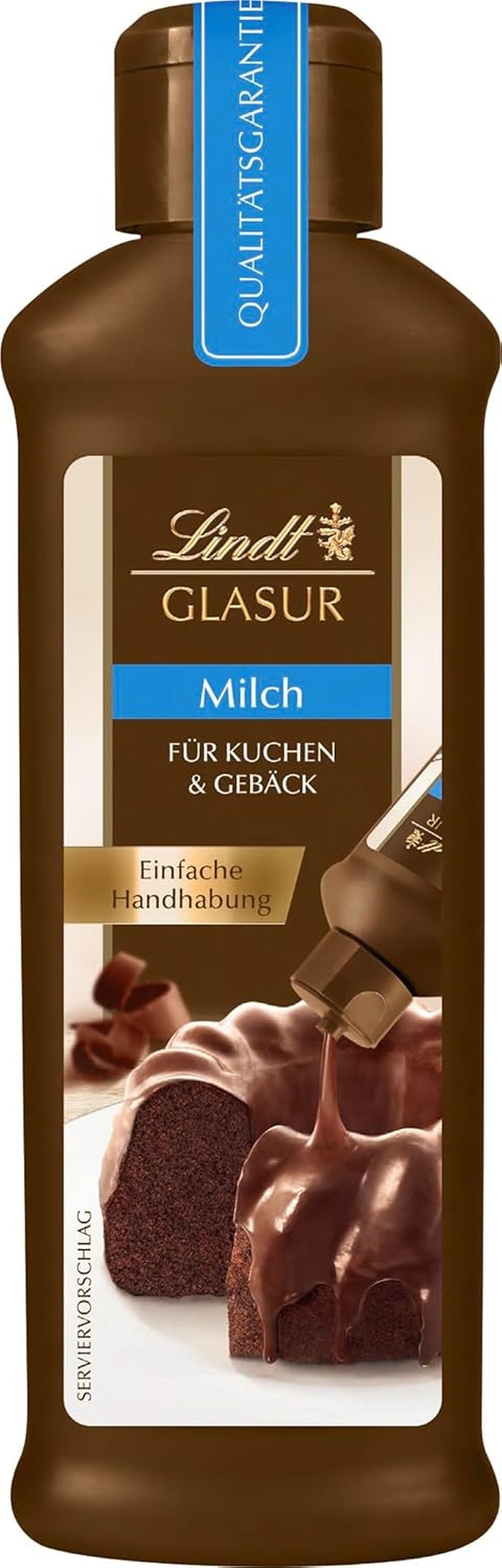 Chocolat Lindt - GLASUR Vollmilch | 10X200G | Vollmilch Glasur Für Einen Feinen Überzug Bei Kuchen, Torten, Gebäck or Eis | VERRE | Retour | Schokoladengeschenk Glazes and Decor Naty Shop Titre par défaut
