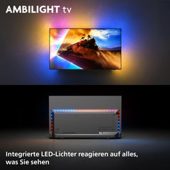 Televizor inteligent OLED 4K Philips Ambilight 48OLED760 - ecran de 48 de inci cu motor P5 AI Perfect Picture, Ultra HD, sistem de operare Titan, Dolby Vision și sunet Atmos - Funcționează cu Alexa și Google Assistant