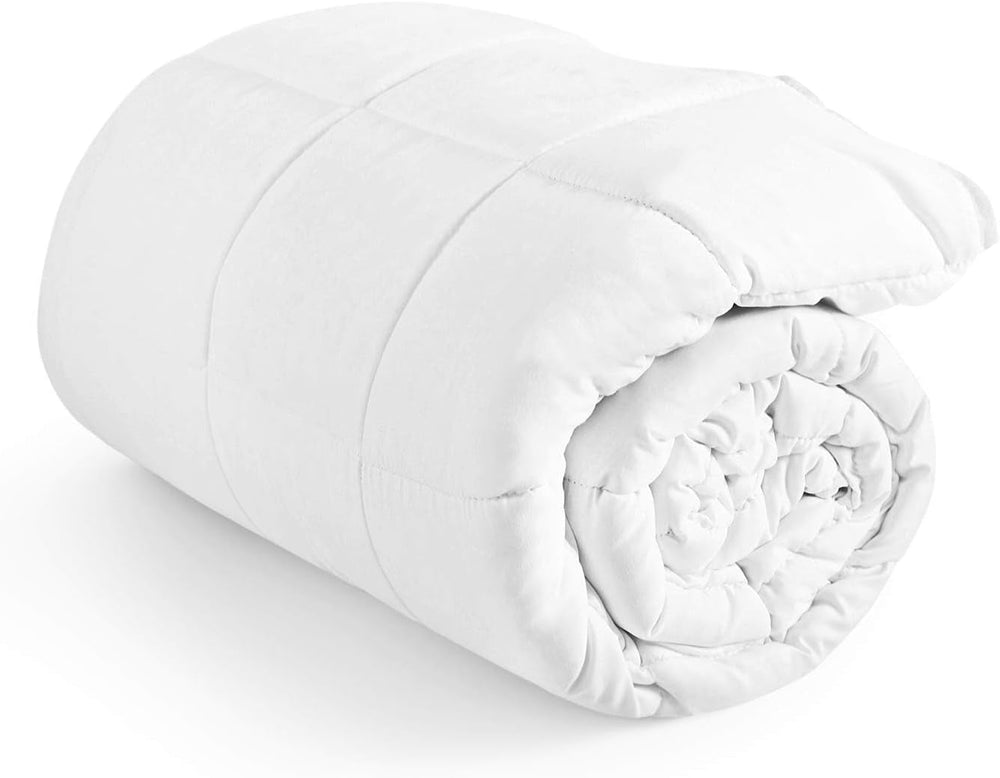 Couette 135X200 Cm Couette toutes saisons Oekotex 100 microfibre lavable Couette blanche Couettes et couettes Naty Shop