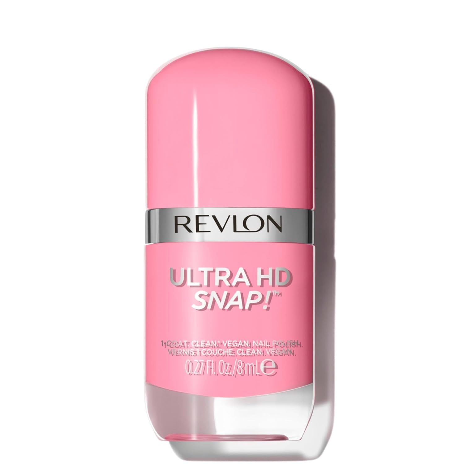 Revlon Ultra HD Snap Vernis à ongles longue durée Formule végétalienne Séchage rapide Une couche Couleur à couverture complète (8 ml) Hot Stuff (007) Unisexe