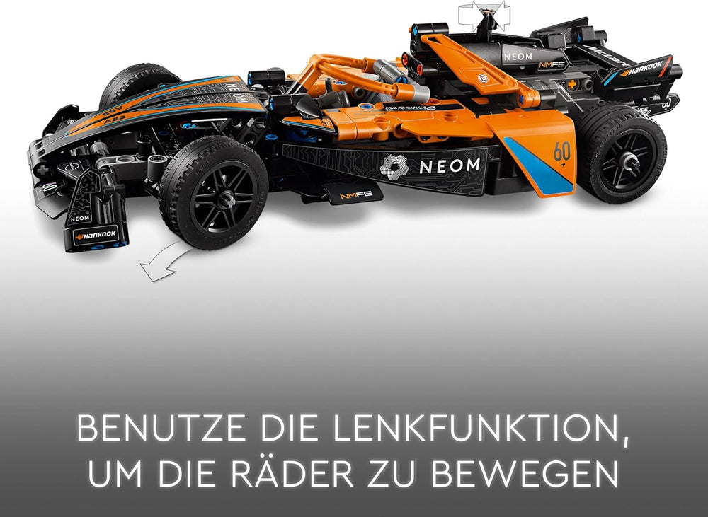 LEGO Technic NEOM Mclaren Formula E Racing Car, jouet de voiture de course pour garçons et filles de 9 ans, kit de modèle de voiture, décoration de chambre d'enfant, idée cadeau d'anniversaire 42169 Ensembles de construction Beuche den LEGO-Store
