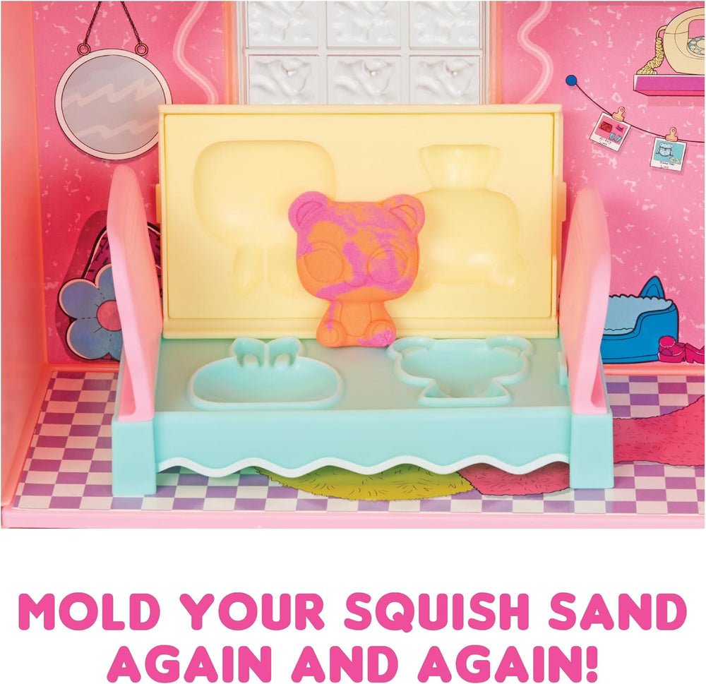 Mdr Surprise ! Maison Magique avec Poupée de Collection Squish Sand et Diva - Coffret de Jeu avec Poupée de Collection, Sable Squish, Surprises et Accessoires - Idéal pour les Filles de 4 Ans et Plus
