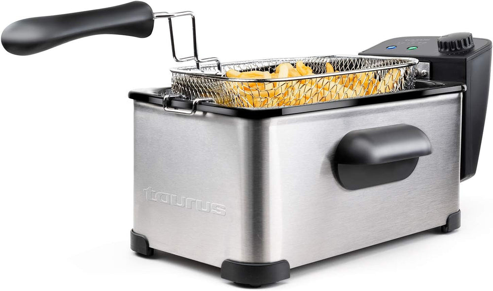 Taurus Professional 2 plus - Friteuse à huile, 2 litres, 1700 W, inox 18/8 Electroménager Naty Shop 3L