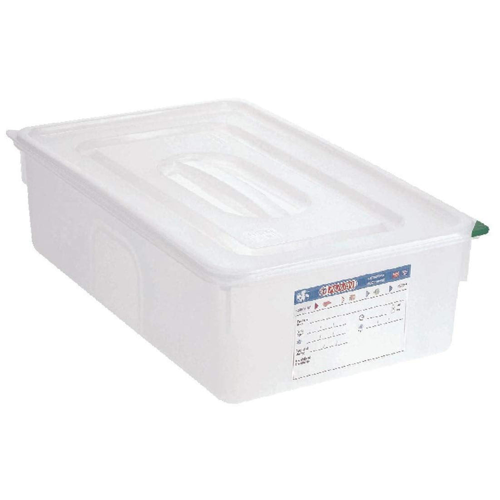 Boîte alimentaire 21 litres (1/1 GN) 150 (H) x 530 (L) x 345 (P) mm ; Quantité par colis : 4 pièces Boîtes de conservation des aliments Naty Shop Titre par défaut