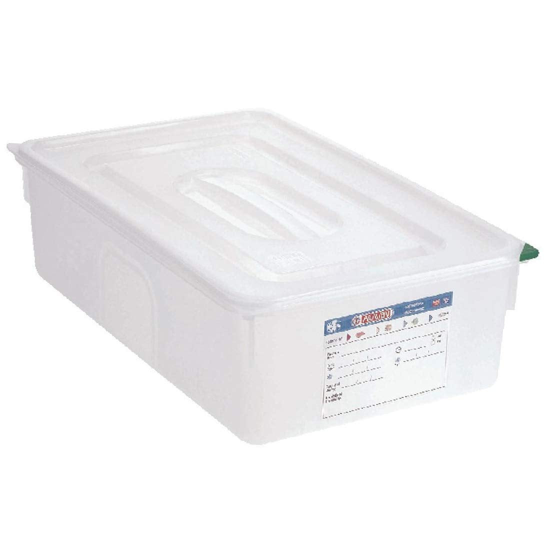 Boîte alimentaire 21 litres (1/1 GN) 150 (H) x 530 (L) x 345 (P) mm ; Quantité par colis : 4 pièces Boîtes de conservation des aliments Naty Shop Titre par défaut