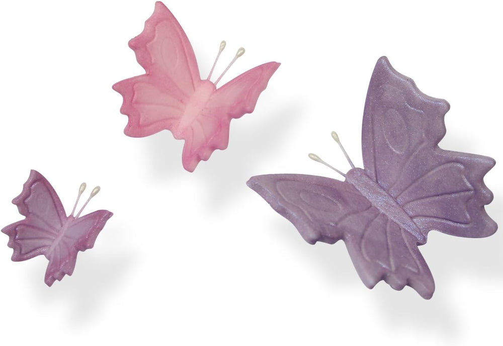 BU910 Emporte-pièce à gaufrer papillon, petit, moyen et grand format, plastique, blanc, 9 x 2 x 9 cm, 1 unité