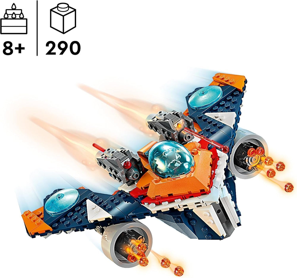 LEGO Marvel Rockets Vaisseau spatial contre. Ronan Ensemble de vaisseau spatial à construire Les Gardiens de la Galaxie Figurine de super-héros Jouet Cadeau pour garçons et filles de 8 ans 76278 Jeux de construction Besuche den LEGO-Store
