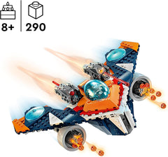 LEGO Marvel Rockets Vaisseau spatial contre. Ronan Ensemble de vaisseau spatial à construire Les Gardiens de la Galaxie Figurine de super-héros Jouet Cadeau pour garçons et filles de 8 ans 76278 Jeux de construction Besuche den LEGO-Store