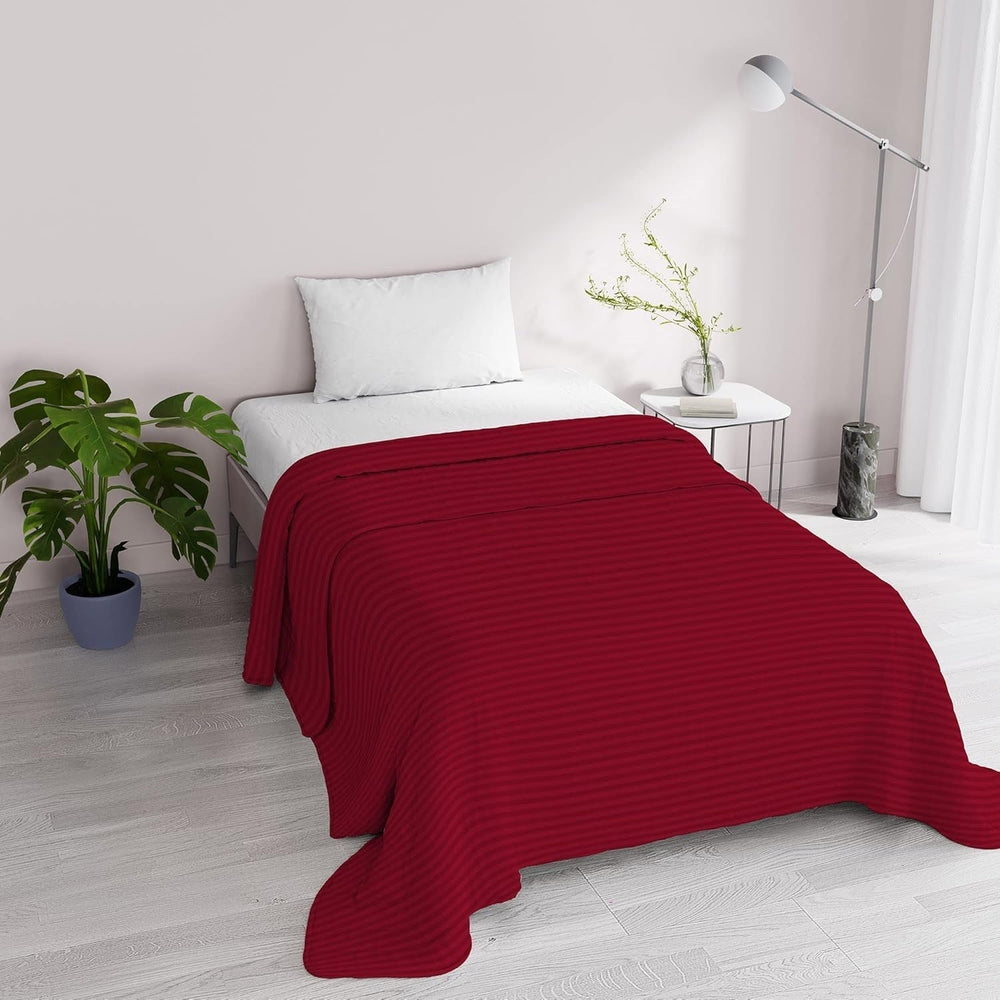 Couette d'été Satin Rayures, polyester, crème, 260X250 Cm Couettes et couettes Naty Shop Bordeaux 170X250 Cm