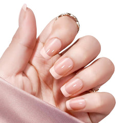 360 pièces d'ongles artificiels français, faux ongles rectangulaires moyens avec fausse lime à ongles, pointes naturelles à presser pour dames et femmes