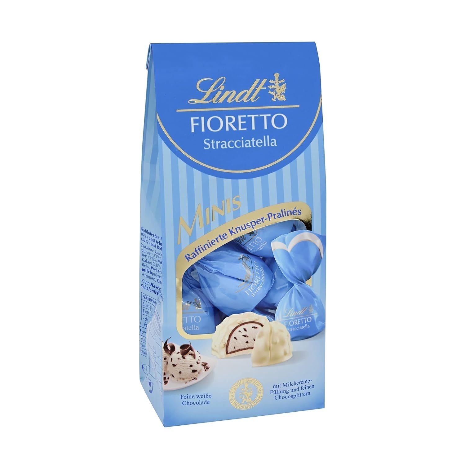 Lindt Chocolat FIORETTO Maxi Zabaione, coffret cadeau 138 grammes Naty Shop 115 grammes Stracciatella