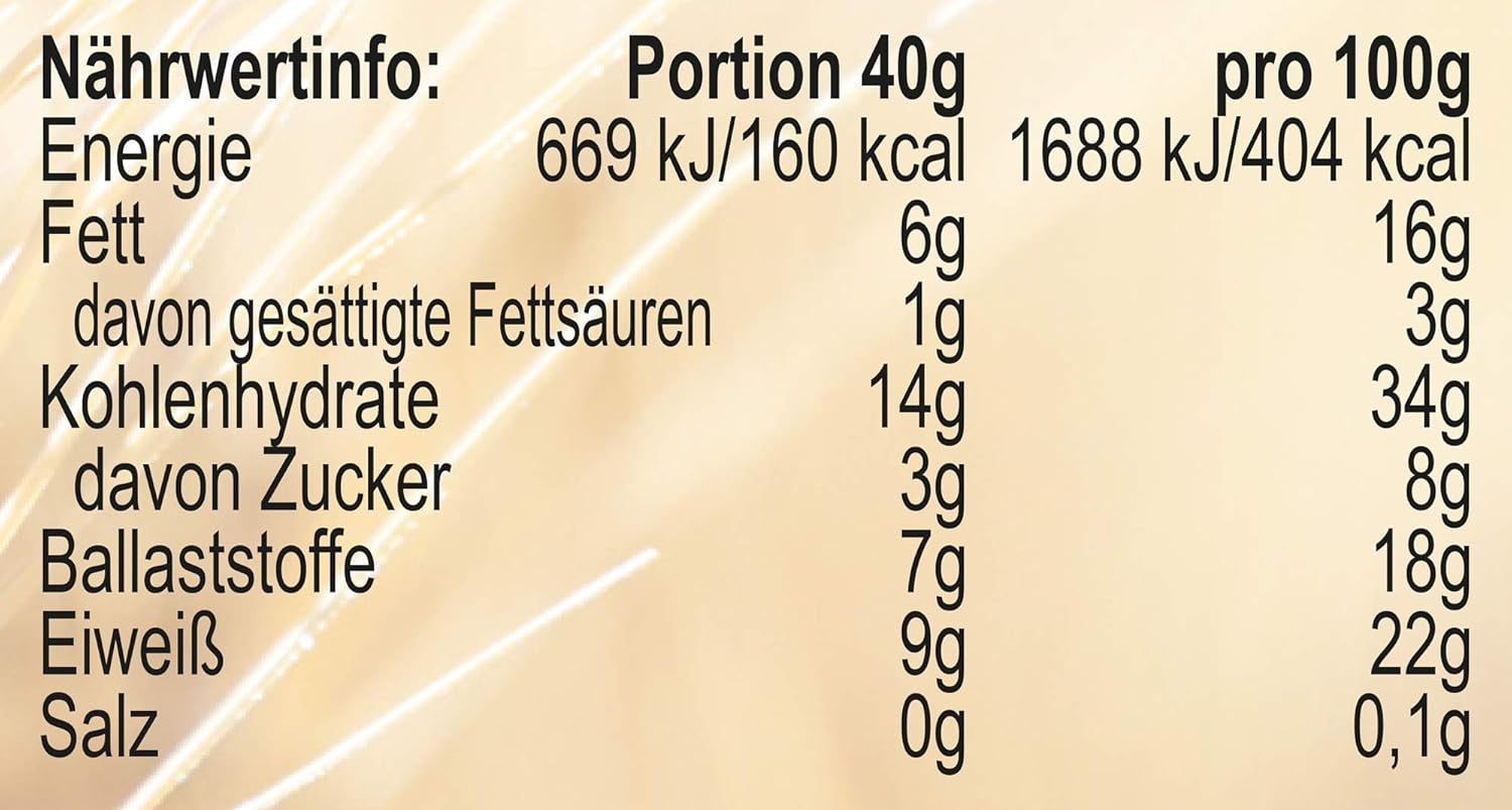 Seitenbacher Müsli Ballaststoff Und Frucht I Ohne Zugesetzten Zucker I Ohne Zugesetztes Fett I (1 X 750 G) Céréales Naty Shop