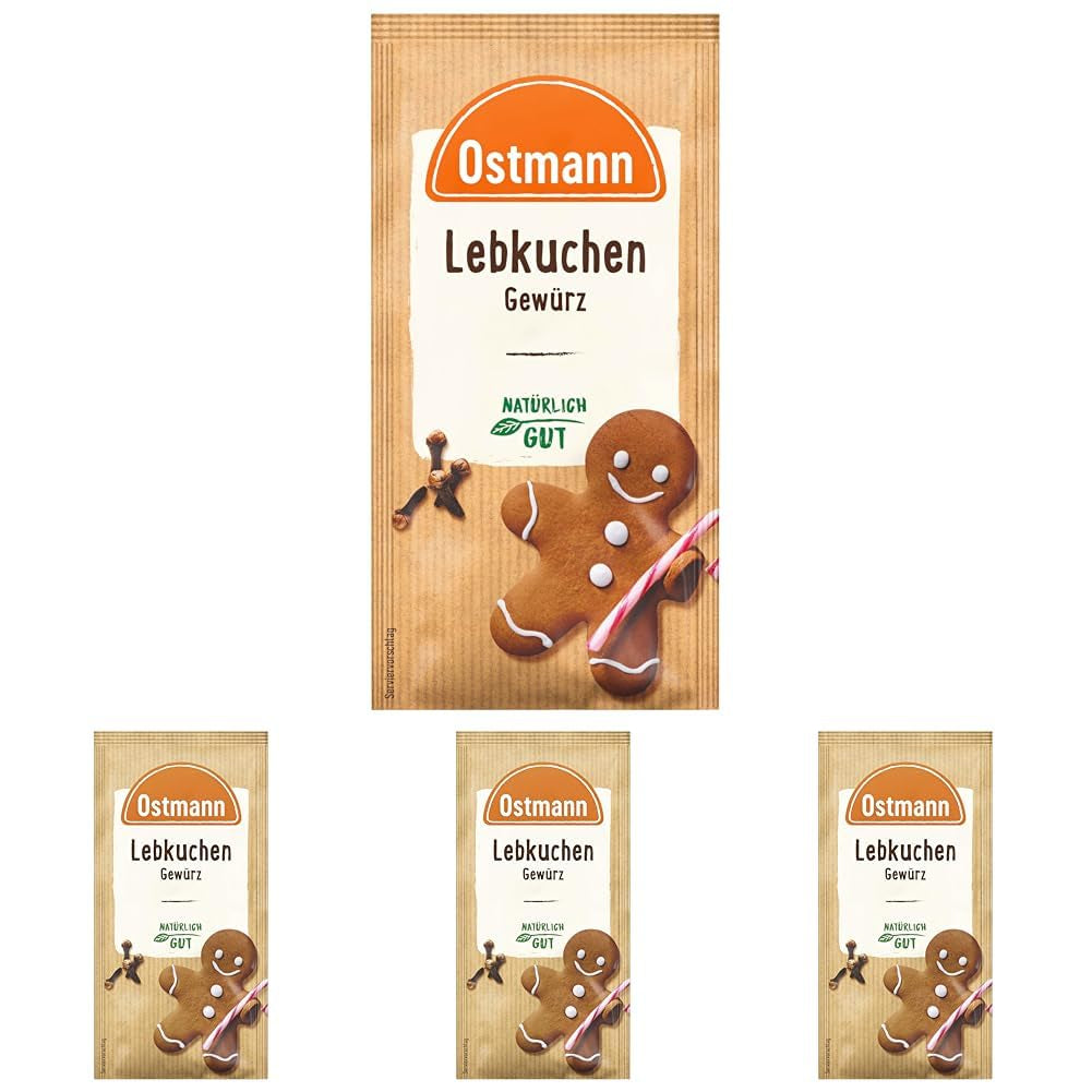 Ostmann Gewürze – Lebkuchen-Gewürz | Gewürzmischung für Leb- und Honigkuchen | Idéal pour les pâtisseries et les desserts en hiver et à Noël. 15 g en sachet