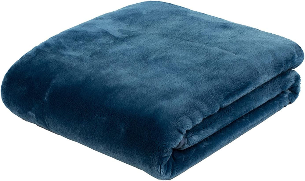Gözze - Couverture Confortable Sensation Cachemire Premium, 500 G/M², 180 X 220 Cm - Moutarde Lits et Couvertures Besuche den Gözze-Store Bleu 180 X 220 Cm