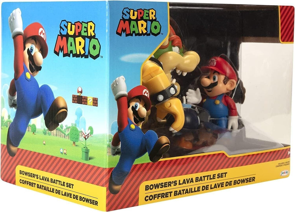 Nintendo Super Mario Bowser 18Cm contre. Mario Figure Set (Vague 1) Figurines Naty Shop