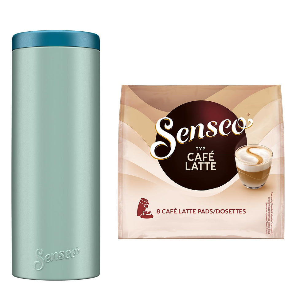 Senseo Pads Café Latte, 10 x 8 Getränke, 80 Kaffee Pos, y compris Senseo Pad Dose