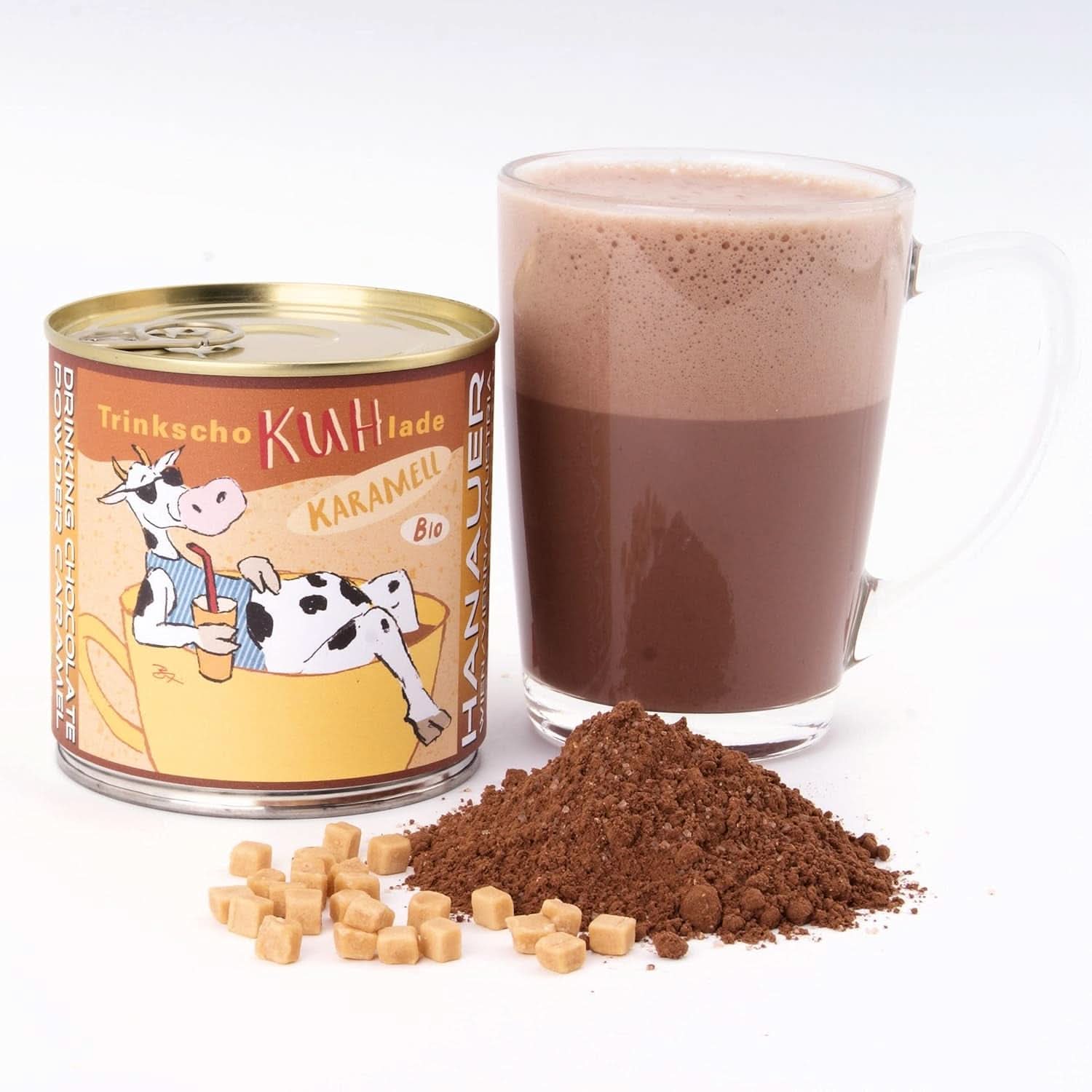 Chocolat à boire bio - boîte 250 grammes Cacao et Chocolat Chaud Naty Shop Caramel
