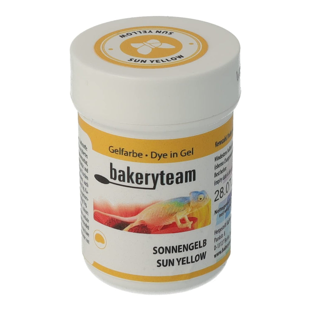 Gel colorant alimentaire Bakeryteam pour glaçage, jaune clair, 35 g