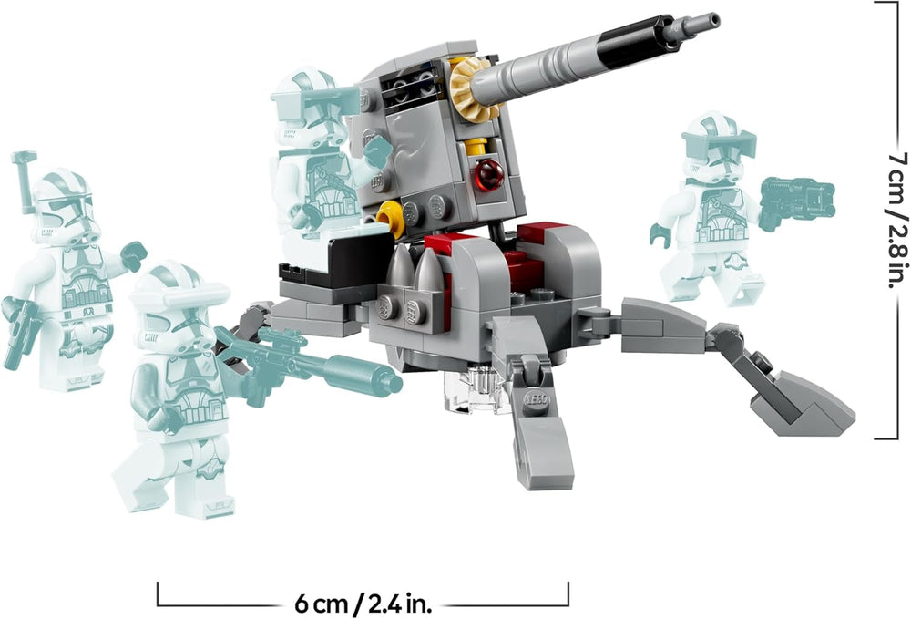 LEGO Star Wars 75345-501st Clone Troopers Battle Pack Set – Sammler Spielzeug mit Einer AV-7-Kanone und 4 Minifiguren – Geschenk für Jungs ab 6 Jahren und Fans von The Clone Wars