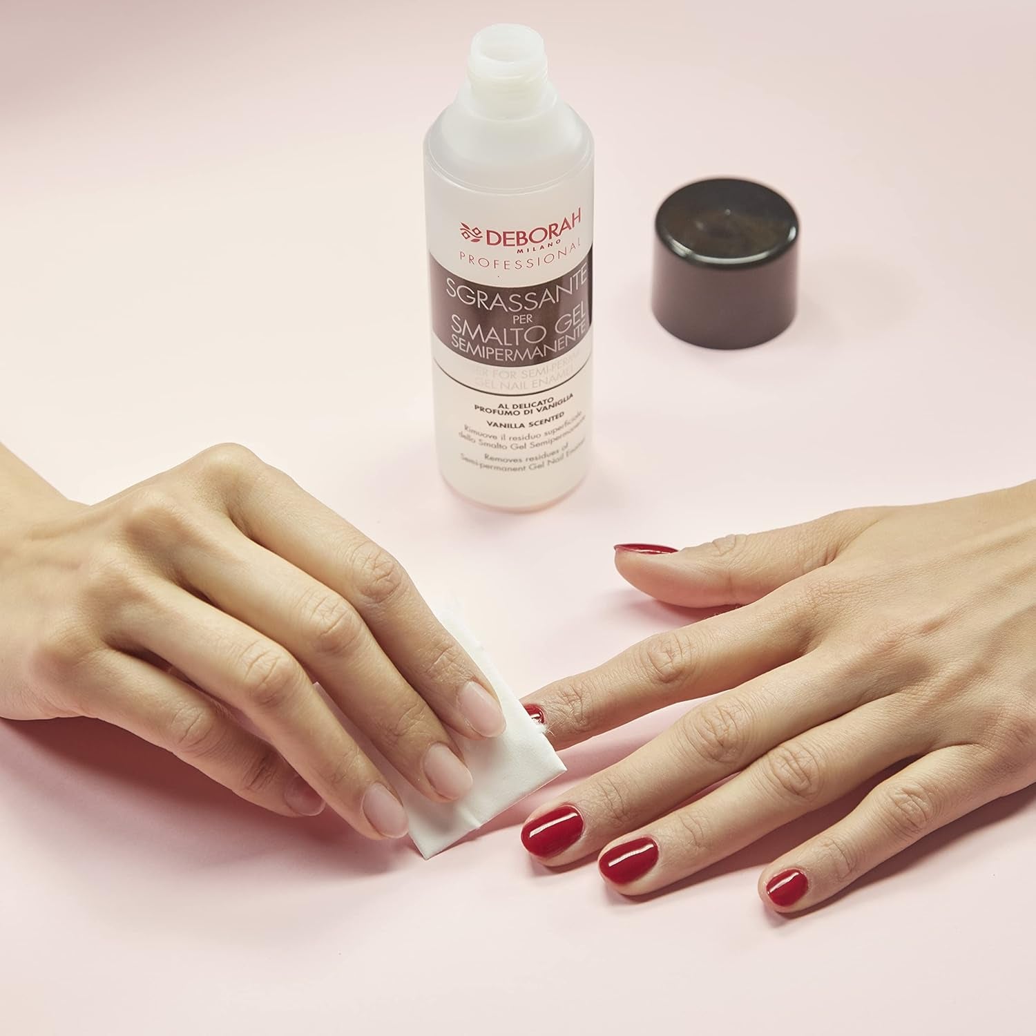 Vernis à ongles semi-permanent Milano Professional, no. 21 Bourgogne, effet volumateur, longue durée, pour des ongles intenses et brillants, 4,5 ml