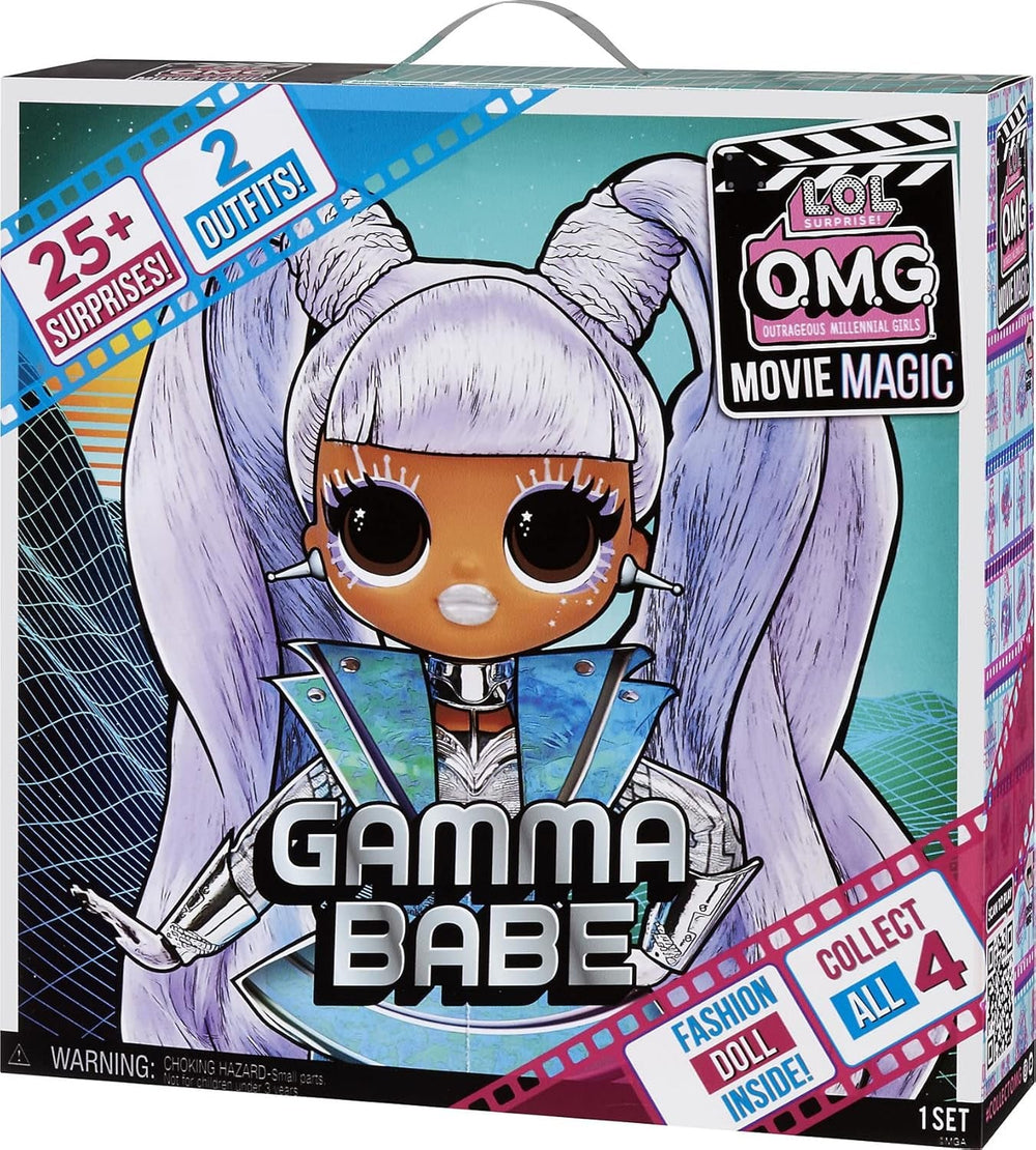 L.O.L. Surprise! 577898EUC OMG Movie Magic Gamma Babe-Modepuppe zum Sammeln mit 25 Überraschungen & Film/Theater-Spielset-Serie 1-Enthält Mode, Accessoires und mehr-Für Jungen und Mädchen ab 4 Jahren