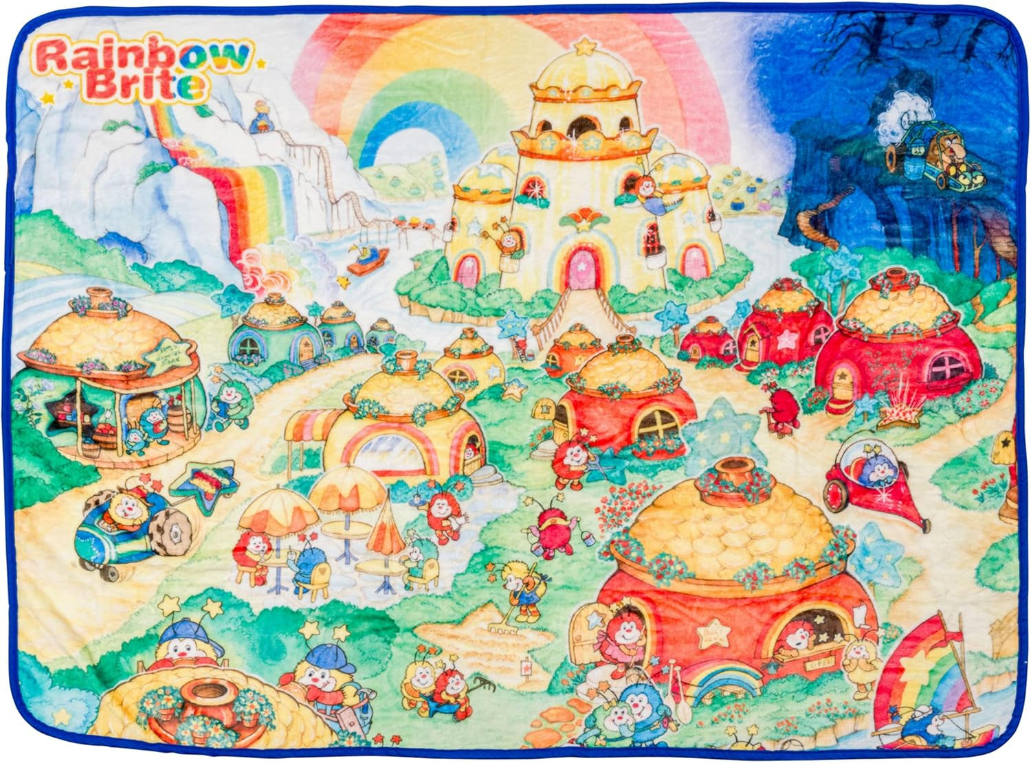 Couverture suspendue Silver Buffalo Garfield, polaire, 114,3 X 152,4 cm Lits et couvertures Silver Buffalo Rainbow Brite Rainbowland