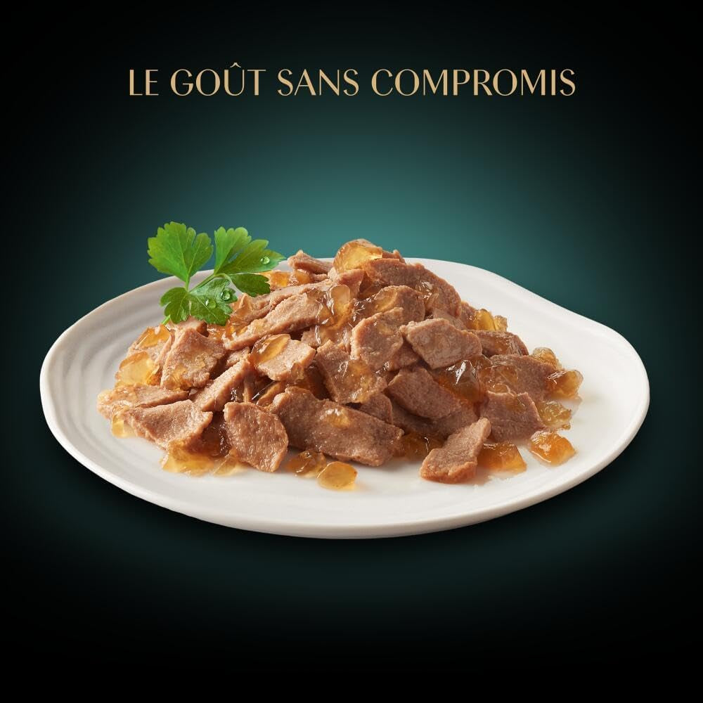 Sheba Portion Pouches Nourriture humide pour chats, Multipack Fresh & Fine en gelée avec thon et saumon MSC, 6x6x50g - Repas sains pour chats avec gelée