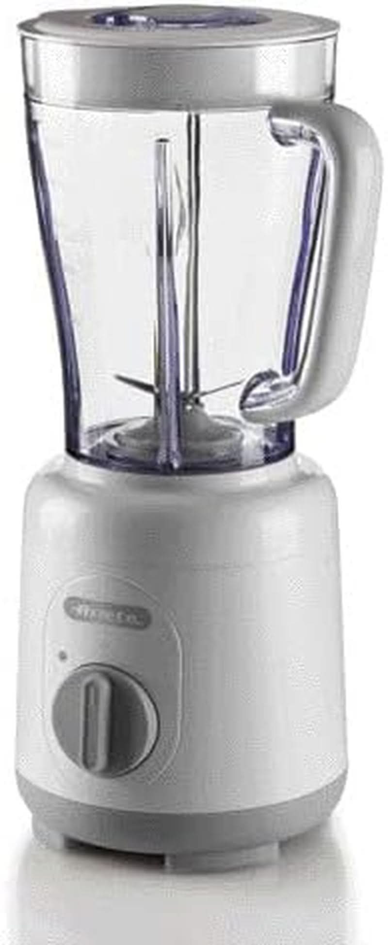 Ariete Breakfast 586 Blender, Mélangeur électrique avec 4 ustensiles de cuisine, 2 vitesses + fonction impulsion, Fumée antidérapante, Plateau de cuisson, 1,5 L de cuisson, 500 W, Blanc Mère et enfant Naty Shop Frühzeitiges Blanc