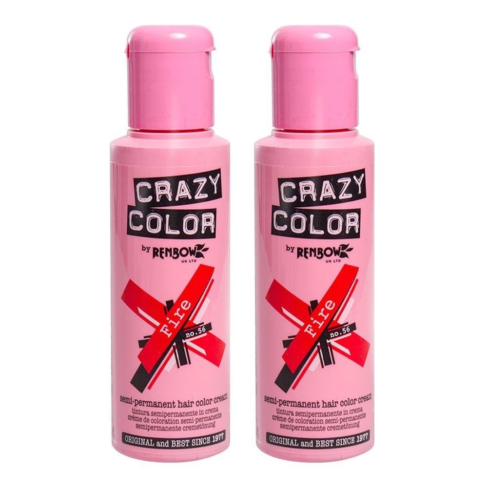 Crème colorante semi-permanente UV GO TOXIC, 100 ml (1 paquet) Naty Shop Teinture cheveux rouge 100 Ml (2 paquets)
