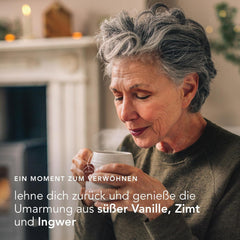 Poukka | Mélange de thés aromatisés bio "Vanilla Chai" | Cannelle, gingembre et vanille | Thé pour une gourmandise à la douceur naturelle | Paquet de 1 | 20 sachets de thé