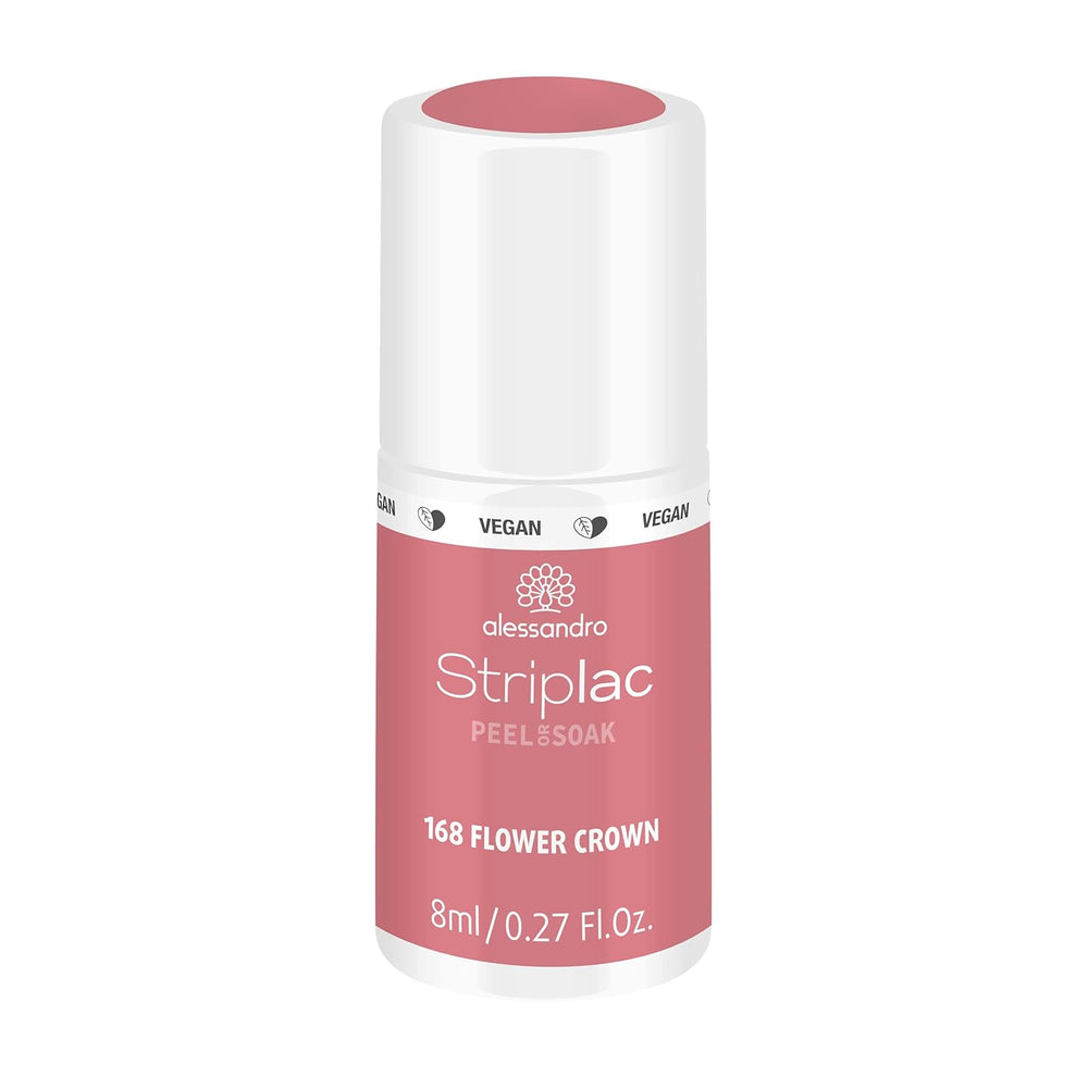 Vernis à ongles UV Alessandro Striplac White Honeymoon - Délicat et longue tenue - S'enlève facilement grâce à la technologie de retrait - Vegan et cruelty-free - 8 ml