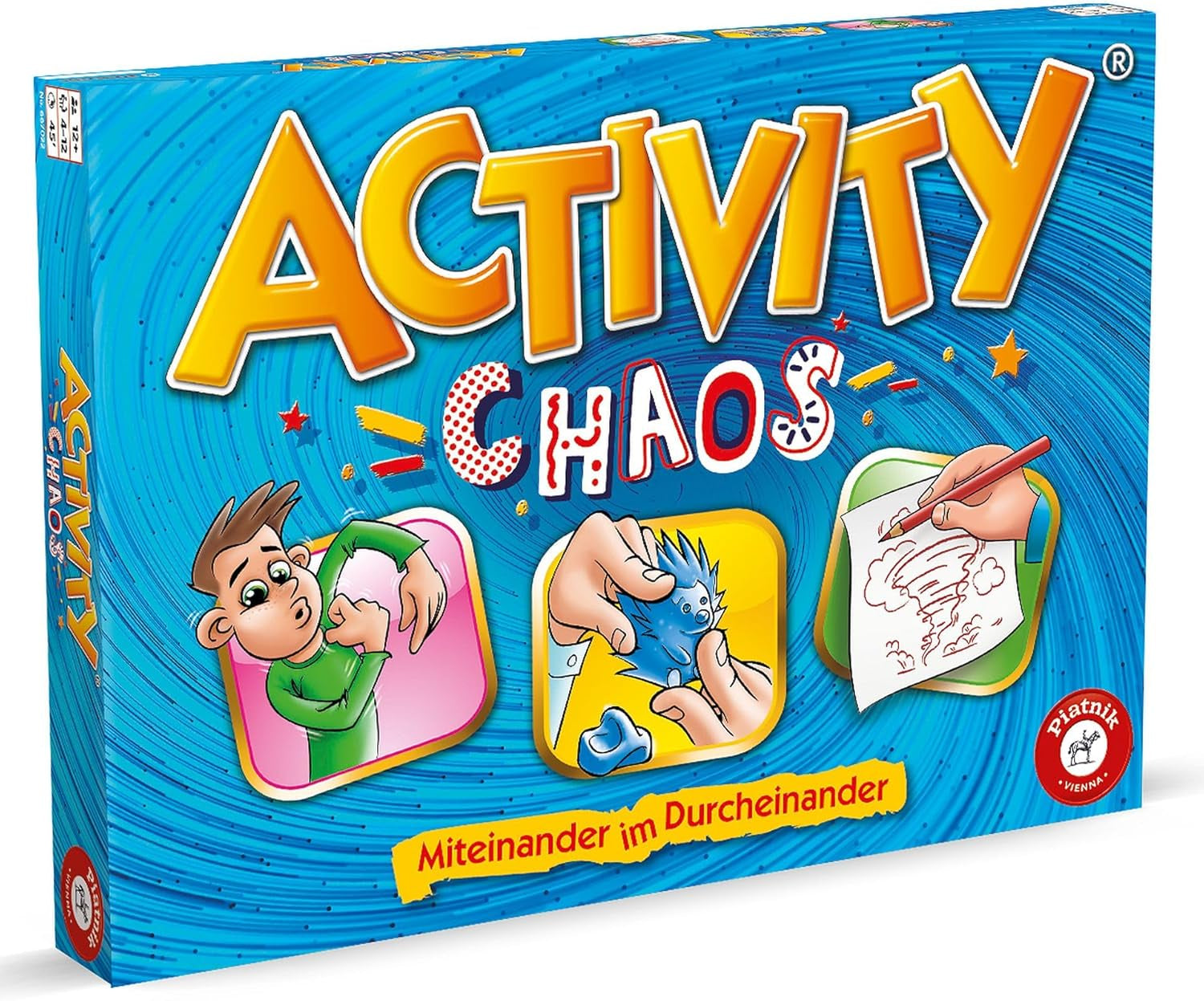 Piatnik 6028 - Jeu d'activités original | Jeu classique pour les fêtes et soirées de jeux | Pantomime, dessin et explications obligatoires | 2 640 nouveaux termes | Maximum 16 joueurs possibles