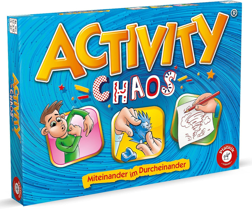 Piatnik 6028 - Jeu d'activités original | Jeu classique pour les fêtes et soirées de jeux | Pantomime, dessin et explications obligatoires | 2 640 nouveaux termes | Maximum 16 joueurs possibles