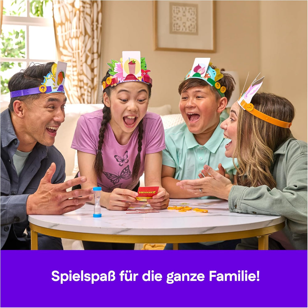 Spin Master Games - Hedbanz, le jeu de devinettes rapide pour toute la famille, nouvelle édition (2025) avec de superbes composants de jeu, pour 2 à 6 joueurs, à partir de 6 ans