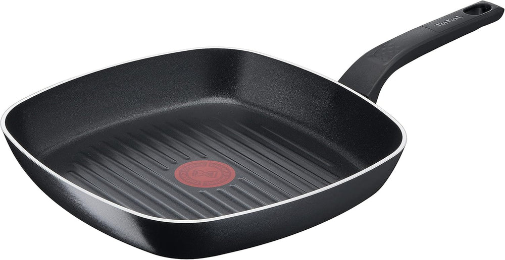 Tefal Easy Cook & Clean, revêtement antiadhésif, indicateur de température, déconseillé à l'induction Casseroles et poêles Naty Shop Poêle Grill 26 X 26 Cm