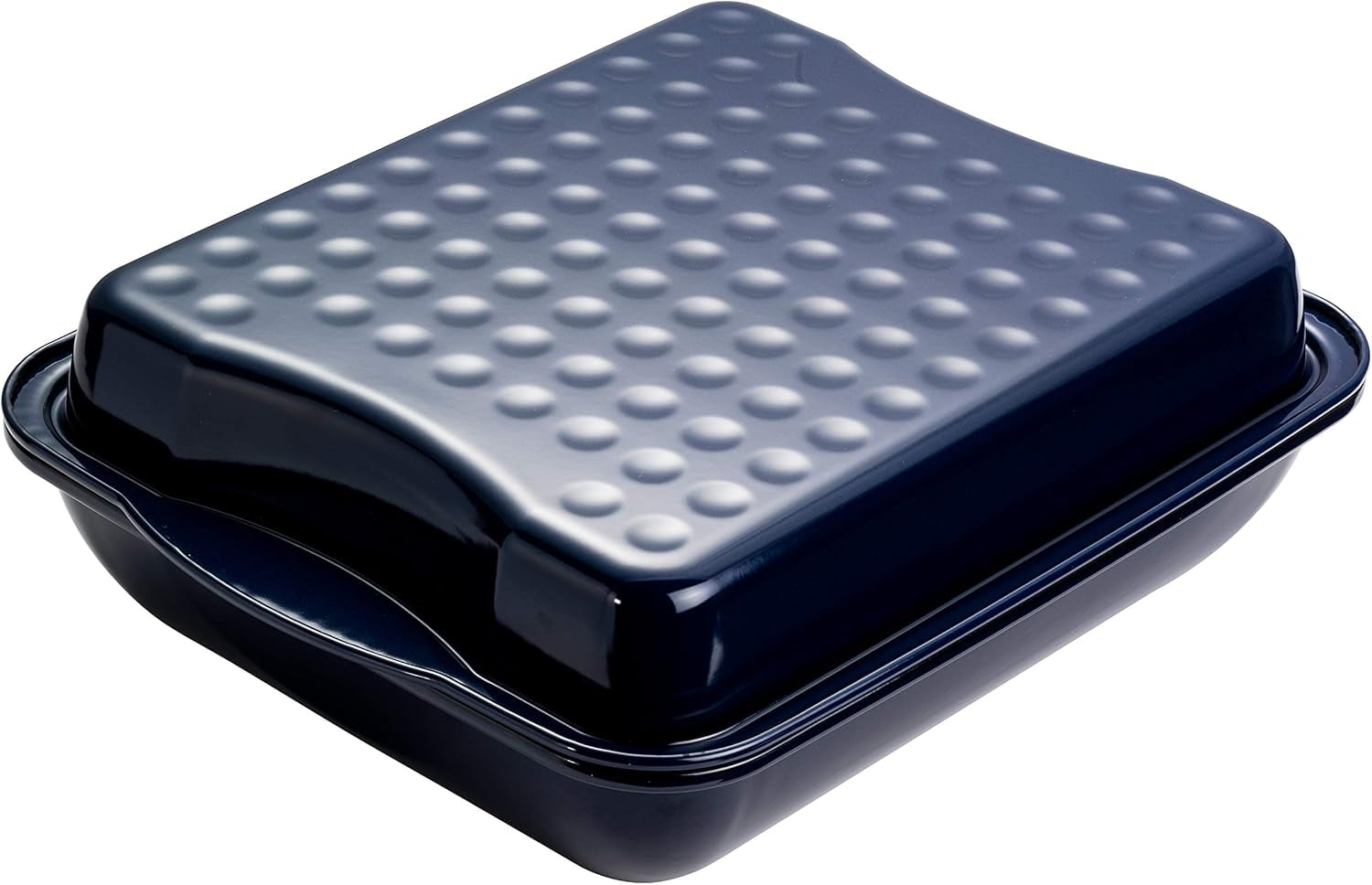 Dr. Oetker Maxi-Bräter Mit Deckel BACK-IDEE KREATIV, Brat- Und Auflaufform Aus Hochwertigem Stahlblech Mit Emaillierung, Eckige Form, Schnitt- Und Kratzfest - Spülmaschinengeeignet in Schwarz Matrite si tavi pentru copt Naty Shop