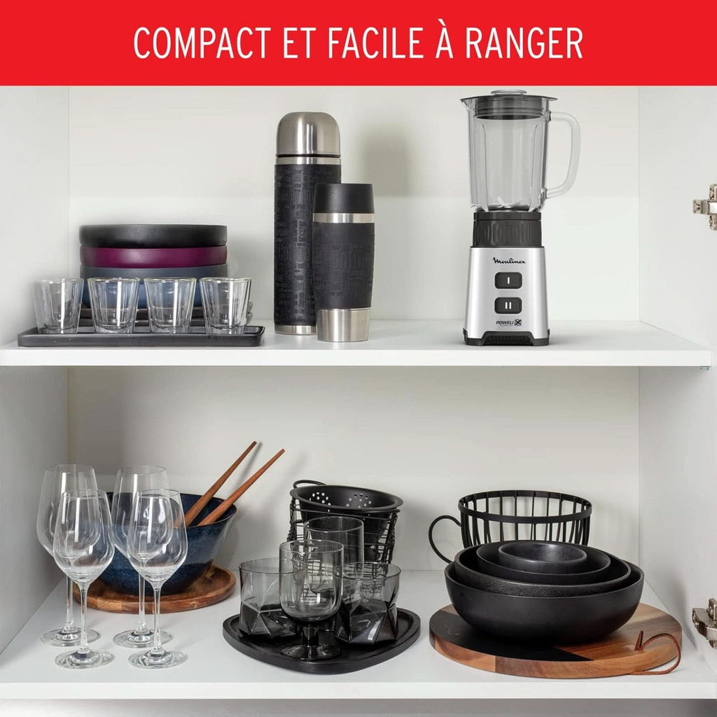 Blender Pulseo LM17GD, 400 W, 4 lame, 700 Ml, Recipient portabil 600 Ml Bucatarie Naty Shop