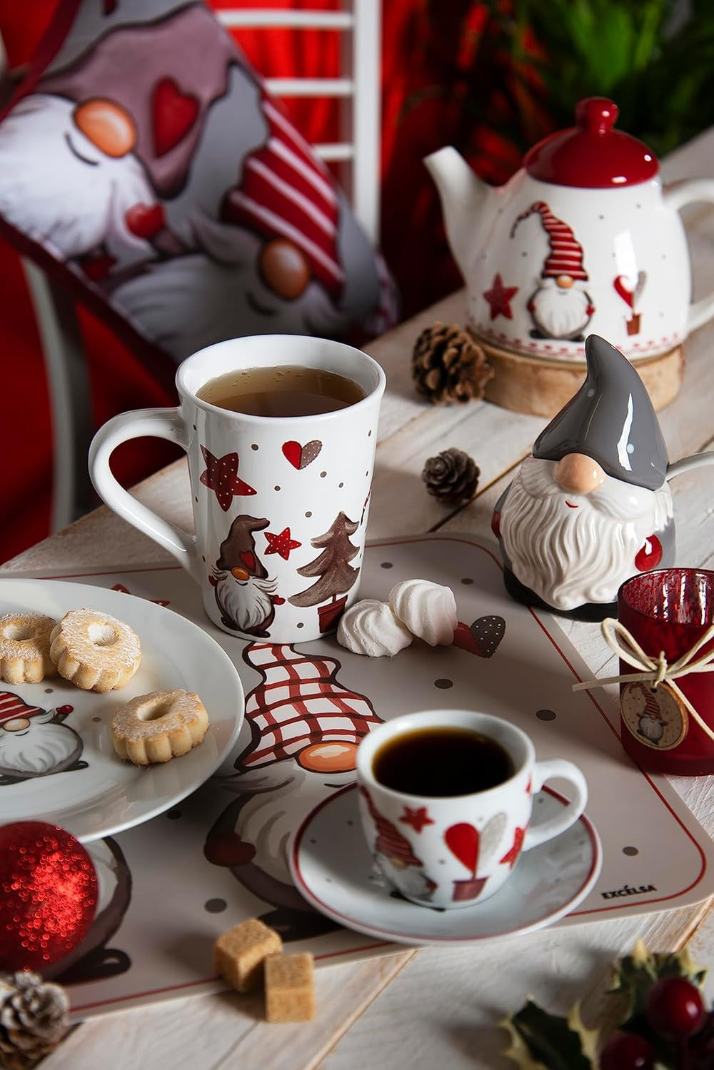 Excelsa Gnomo Zahărniță/Brânză de Crăciun, Ceramică, 100 ml