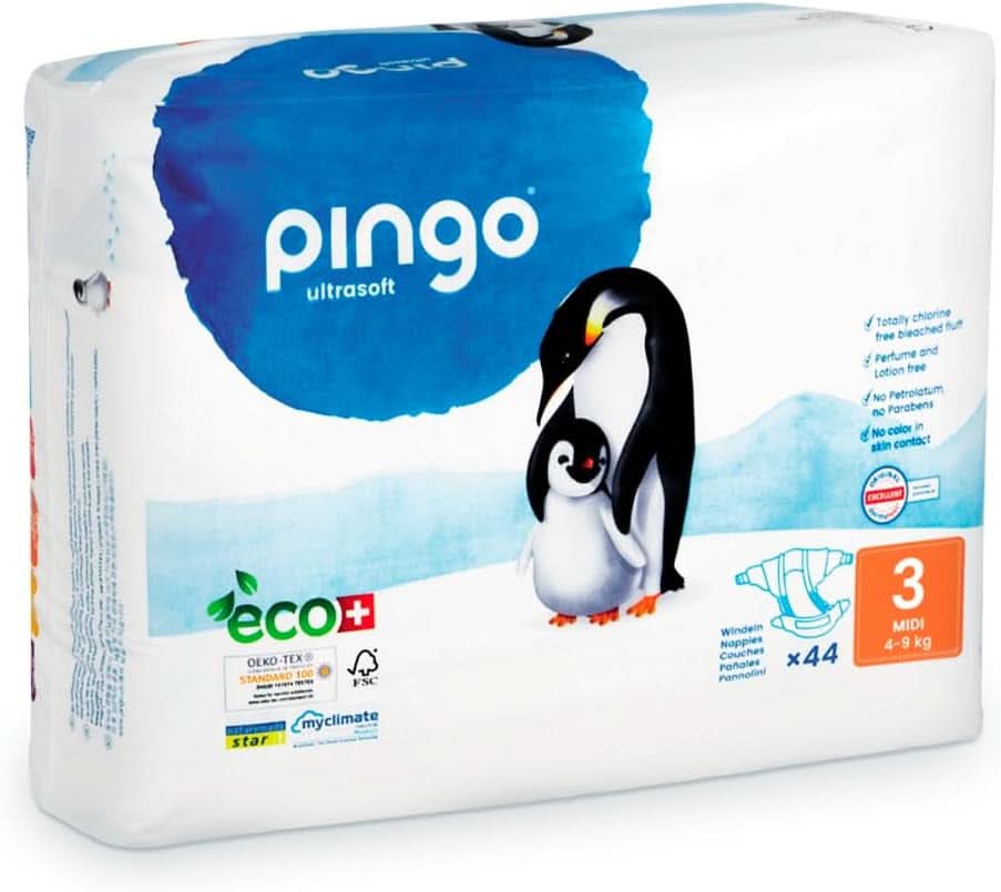 Pingo Ultrasoft, scutece ecologice, diverse marimi Mama si Copilul Naty Shop