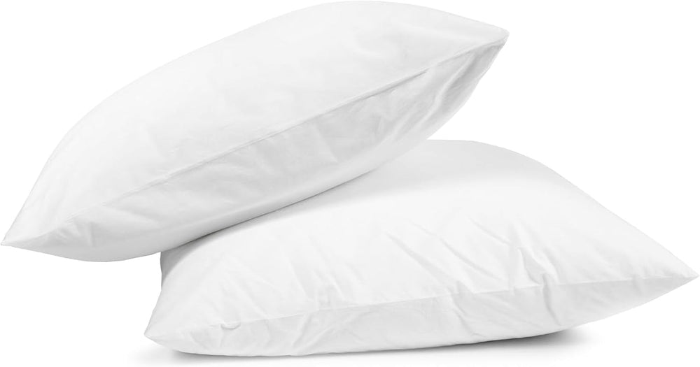 HOMLA Toby oreiller de remplissage lot de 2, 45X45Cm, blanc, polyester de qualité supérieure, indéformable et facile à entretenir Oreillers standard Naty Shop