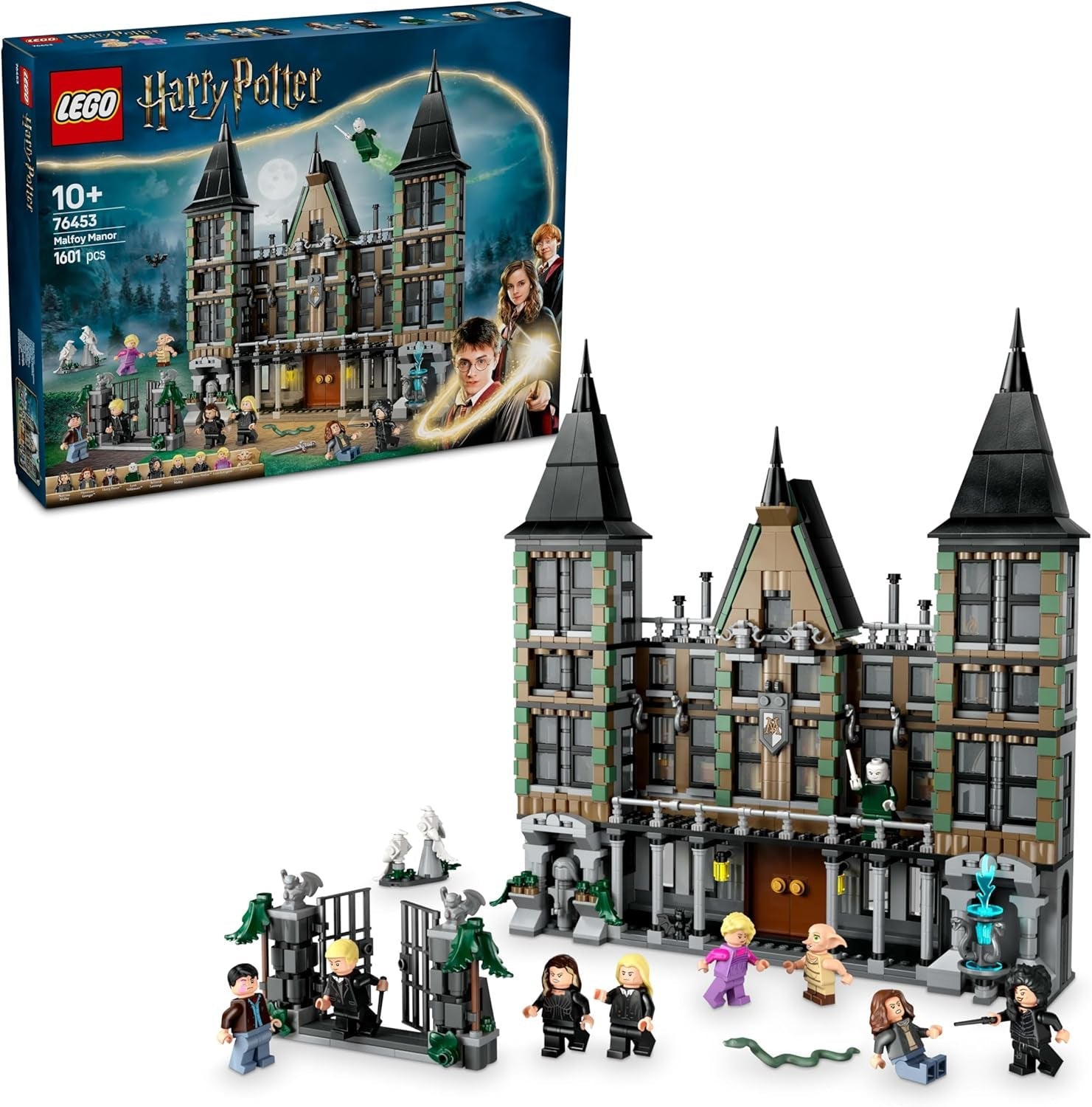 LEGO Harry Potter Malfoy Family Country Estate, jouet fantastique à collectionner et à exposer, cadeau pour garçons, filles et fans du monde sorcier, idée cadeau avec 9 figurines 76453 Jeux de construction Besuche den LEGO-Store Titre par défaut