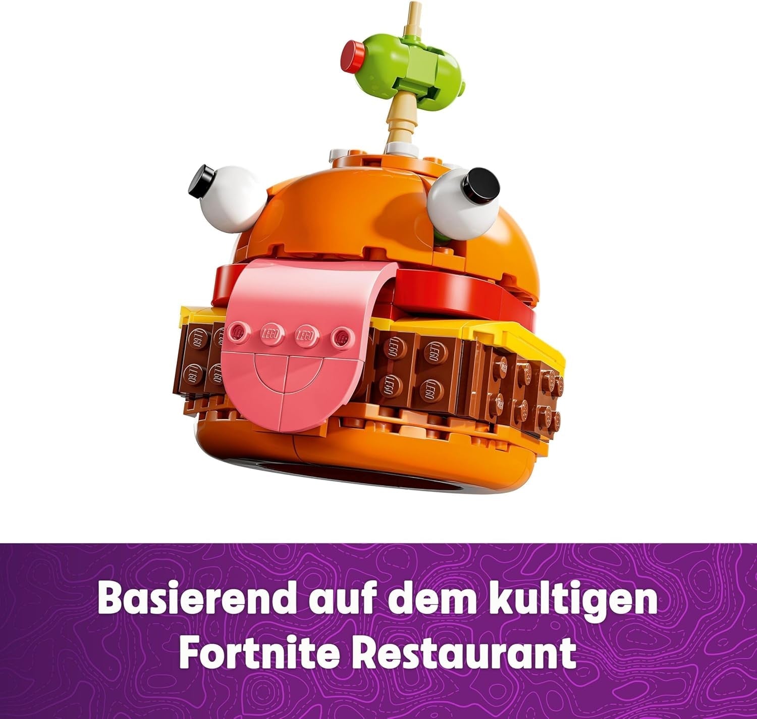 LEGO Fortnite Durrr Burger, jeu de construction de jeu vidéo pour joueurs à partir de 9 ans, modèle d'exposition, figurine de collection, cadeau pour enfants, adolescents et adultes, objet de collection 77070 Ensembles de construction Besuche den LEGO-Store
