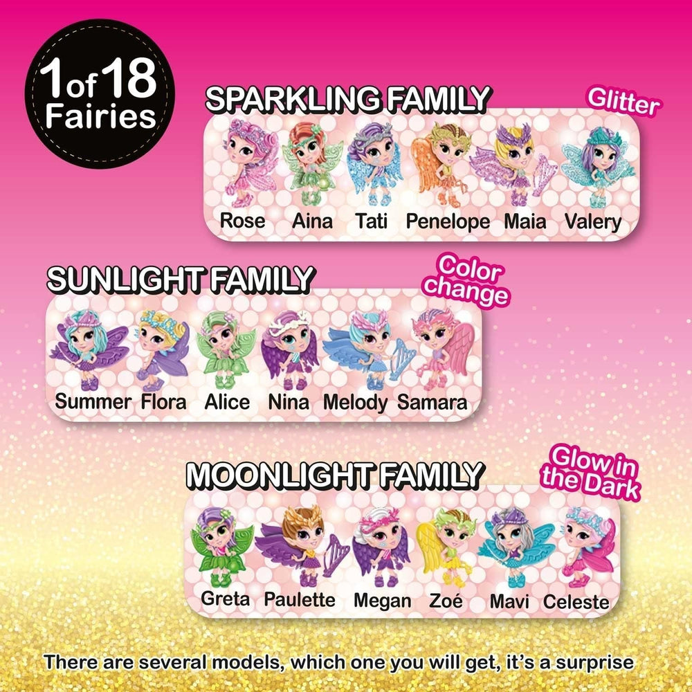 CRAZE Fée dans ma poche | Poupée féerique avec ailes, jouet féerique à collectionner avec effets spéciaux tels que paillettes, lueur dans le noir et changement de couleur Dolls Naty Shop