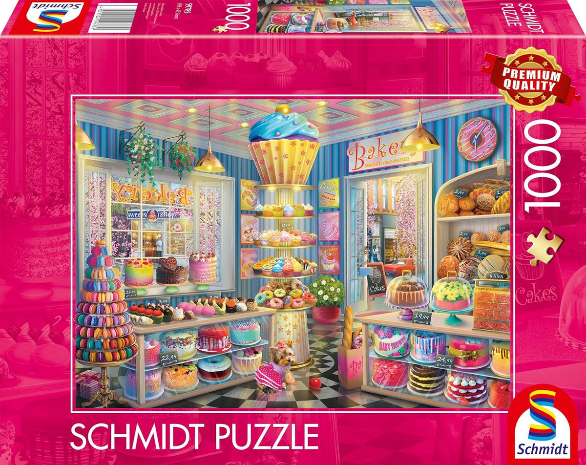 Schmidt Spiele 59785 Puzzle 1000 pièces Boulangerie colorée Naty Shop Titre par défaut