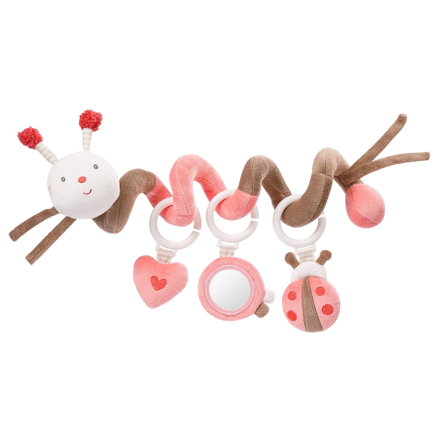 Fehn Activity Spiral Dino - jouet pour poussette à pousser et à tirer - jouet bébé dinosaure pour lit, aire de jeux, poussette et siège auto - jouet d'activité motrice pour bébés et tout-petits à partir de 0 mois Baby Toys Naty Shop Bee