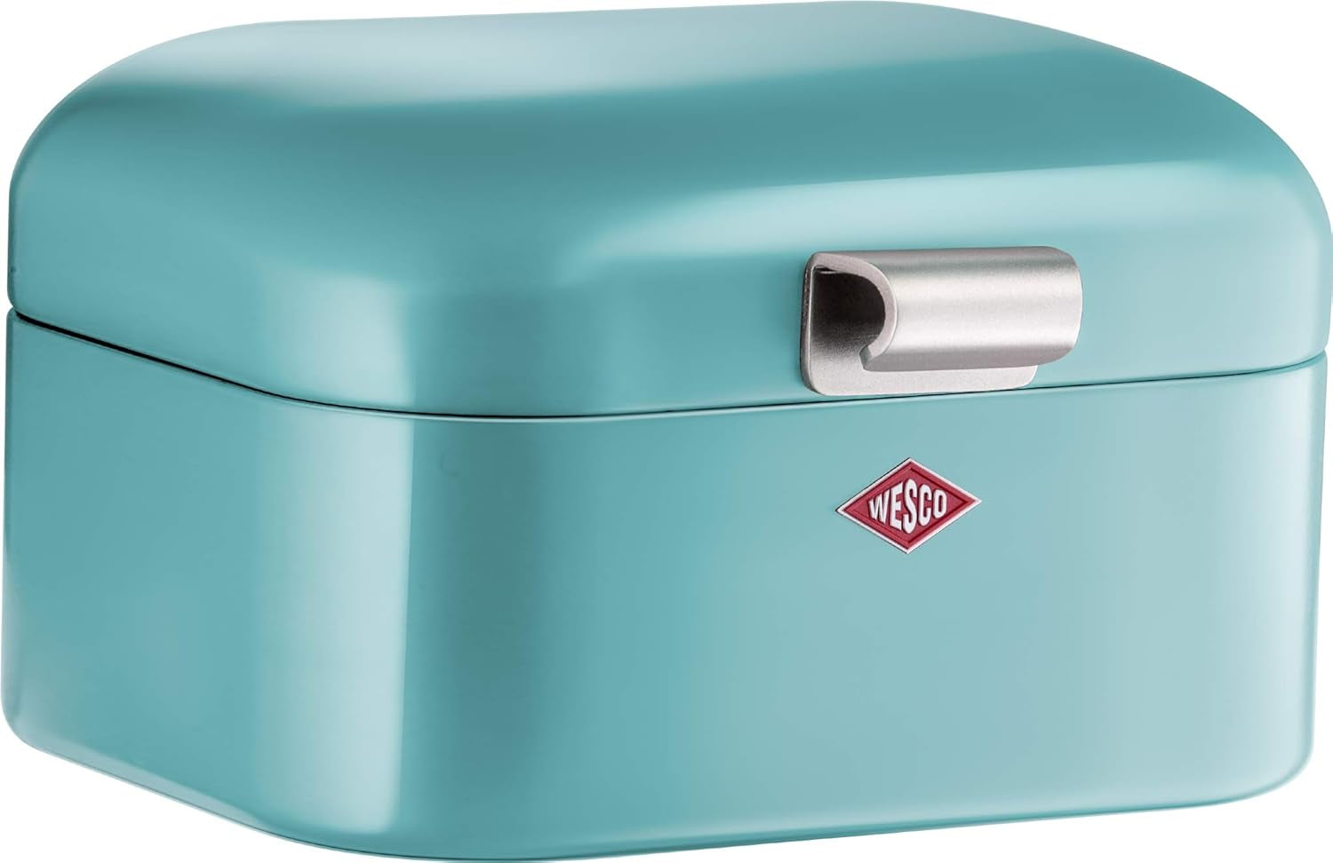 Wesco 235 001 Mini corbeille à pain Grandy 17 x 18 x 12 cm (L/l/H) rose, acier inoxydable Boîtes de conservation alimentaire Naty Shop Turquoise