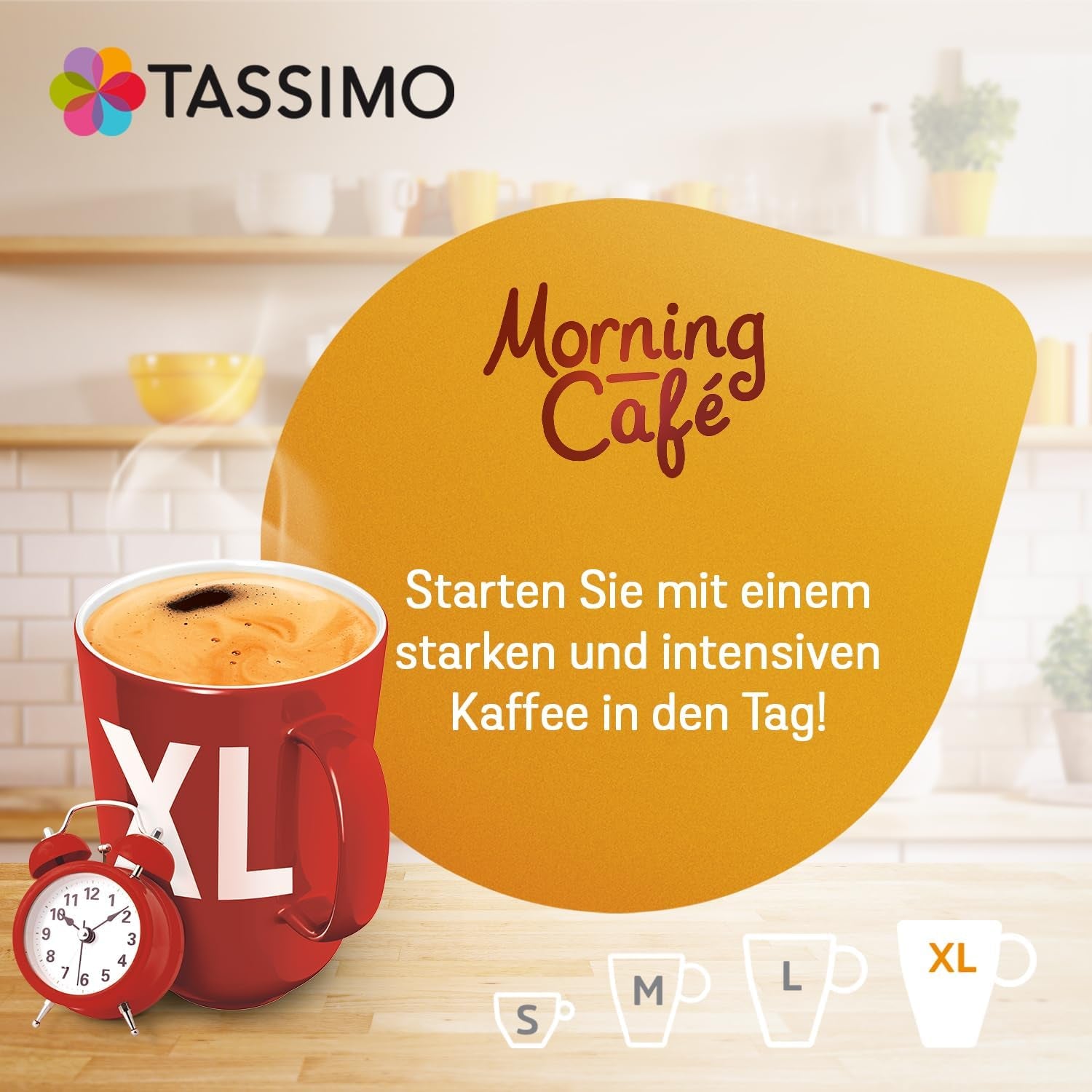 Tassimo Kapseln Moring Café XL Fort & Intense, Big Pack, 5 x 21 Pads, 105 Kaffeekapseln