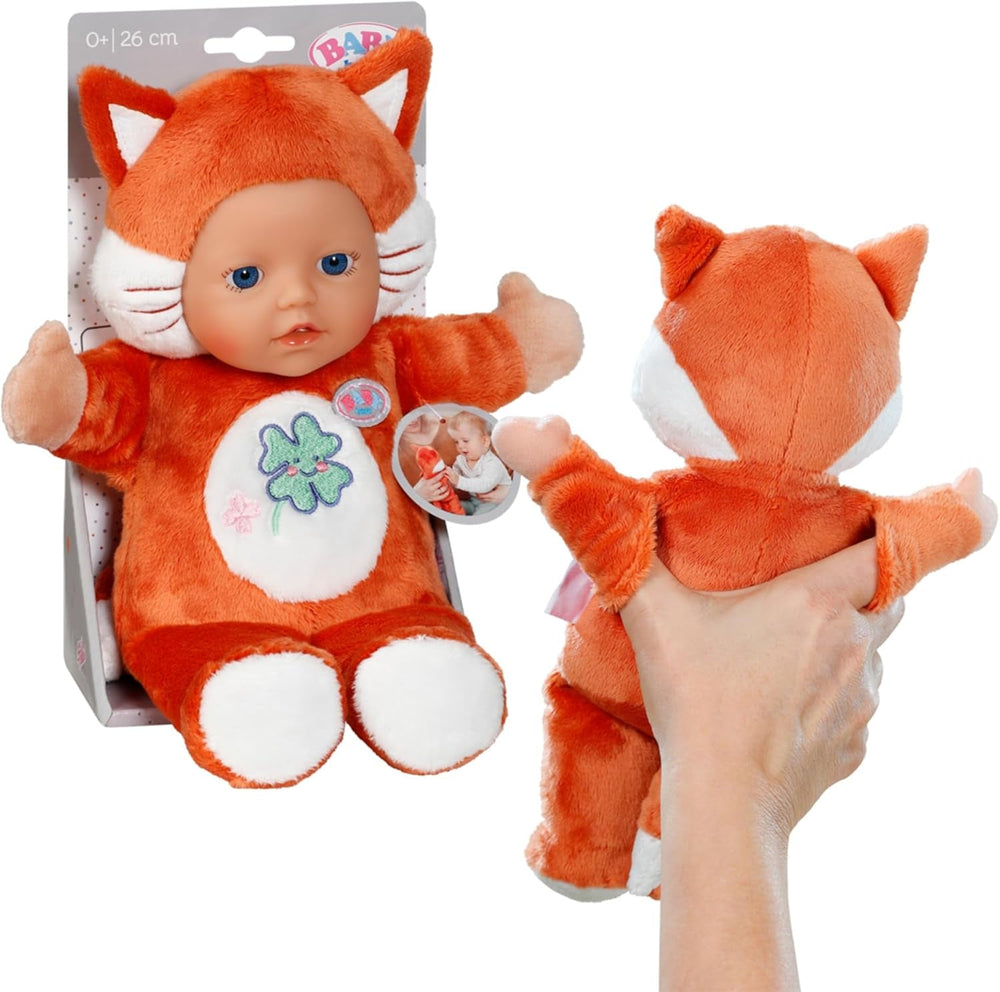 BABY Born for Babies Fuchs 26cm, weiche 26 cm Puppe mit Öhrchen und Fingertaschen, für Neugeborene, 836606 Zapf Creation